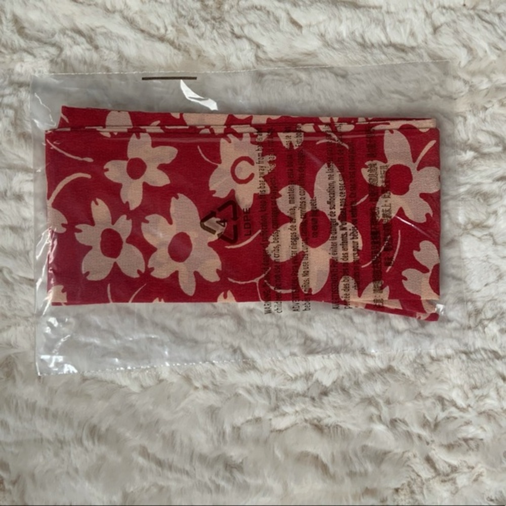Madewell Silk Skinny Bandana Red - Picture 3 of 4
